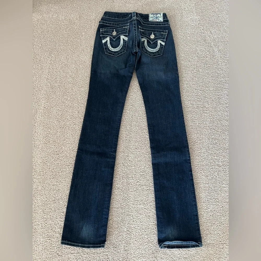 True Religion Low Rise Straight Jeans – Size 24 - Picture 3 of 13